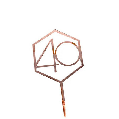 Hello Thirty Happy Birthday Cake Topper Gold Acrylic Number 30 Acrylic Cupcake Topper for 30th Birthday Party Cake Decorations