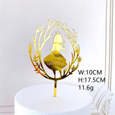 New Cartoon Happy Birthday Acrylic Cake Topper Cute Boy Witch Cake Topper For Kids Birthday Party Διακοσμήσεις τούρτας Baby Shower