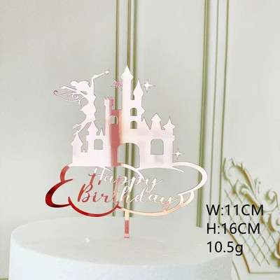 New Cartoon Happy Birthday Acrylic Cake Topper Cute Boy Witch Cake Topper For Kids Birthday Party Διακοσμήσεις τούρτας Baby Shower