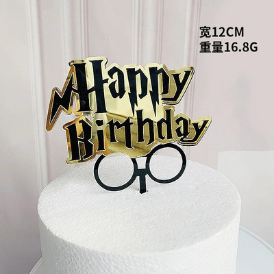 New Cartoon Happy Birthday Acrylic Cake Topper Cute Boy Witch Cake Topper For Kids Birthday Party Διακοσμήσεις τούρτας Baby Shower