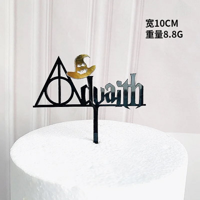 New Cartoon Happy Birthday Acrylic Cake Topper Cute Boy Witch Cake Topper For Kids Birthday Party Διακοσμήσεις τούρτας Baby Shower