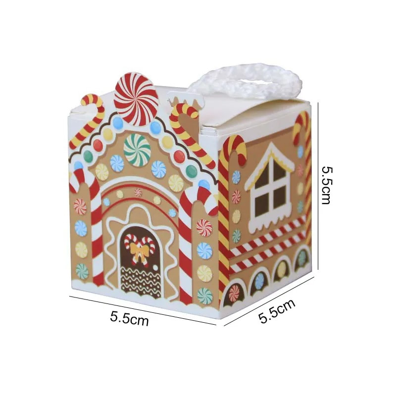 8 vnt Kalėdų dovanų dėžutės šokoladiniai saldainiai sausainių pakavimo maišelis Kalėdų vakarėlio dekoracijos namams Navidad Naujieji 2023 metai