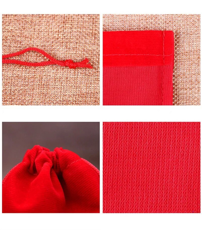 10 vnt / partijos aksominis maišelis papuošalams 7x9/10x14/15x15cm Vestuvinių saldainių Kalėdų dovanų maišelis su virvele gali būti pritaikytas