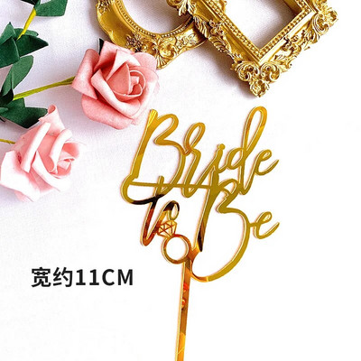 Νέο Mr&Mrs Cake Topper Χρυσό Ακρυλικό Mr Mrs Wedding Cake Topper Αρραβώνα Διακοσμήσεις γαμήλιας τούρτας Mariage Party Supplies