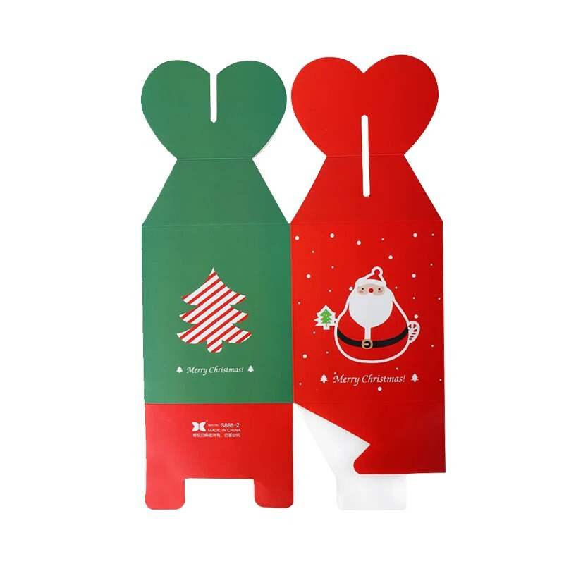 Linksmų Kalėdų popierinės dėžutės skanėstų dėžutės saldainiams sausainiams obuolių dėžutė Navidad Naujųjų metų Kalėdų dekoravimo dovanų dėžutės krepšys Kerst noel