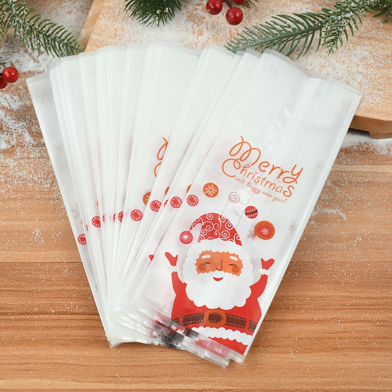 25 vnt. Linksmų Kalėdų Dovanų Krepšiai Animaciniai filmukai Kalėdų Senelis Saldainiai Sausainiai Kepiniai Pakuotė Krepšelis Vaikams palanki Kalėdų Naujųjų Metų vakarėlio puošmena