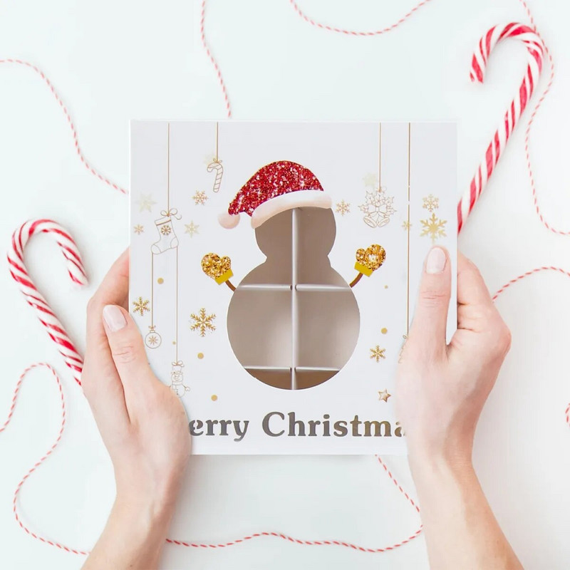 Kalėdų sausainių dėžutės saldainių pakavimo dėžutė Linksmų Kalėdų papuošimas namams 2023 Navidad Noel Kalėdų eglutės papuošimas Naujieji Metai