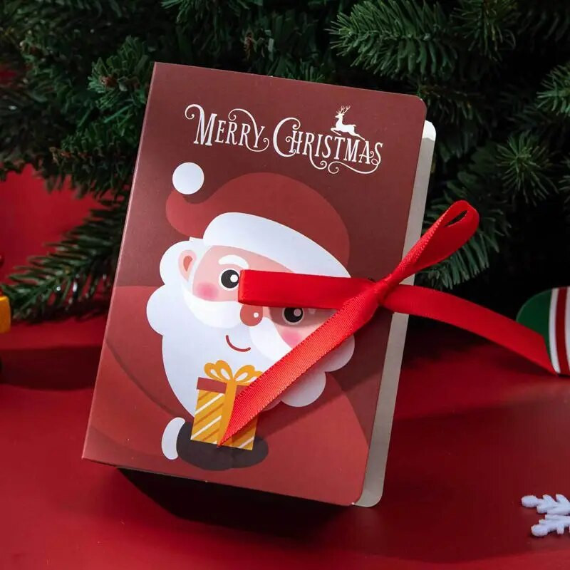 4 vnt Linksmų Kalėdų saldainių dėžutės Knygos formos krepšeliai Kalėdų Kalėdų Senelio dovanų dėžutė Navidad Natal Noel Kalėdų vakarėlio dekoravimui