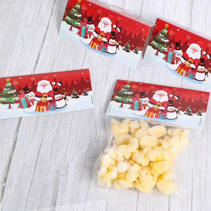 10 vnt kalėdinių skanėstų maišelių tvarsčių Linksmų Kalėdų papuošimas namams 2023 m. Kalėdų krepšio ornamentas Navidad Natal Naujųjų metų dovana 2024 m.