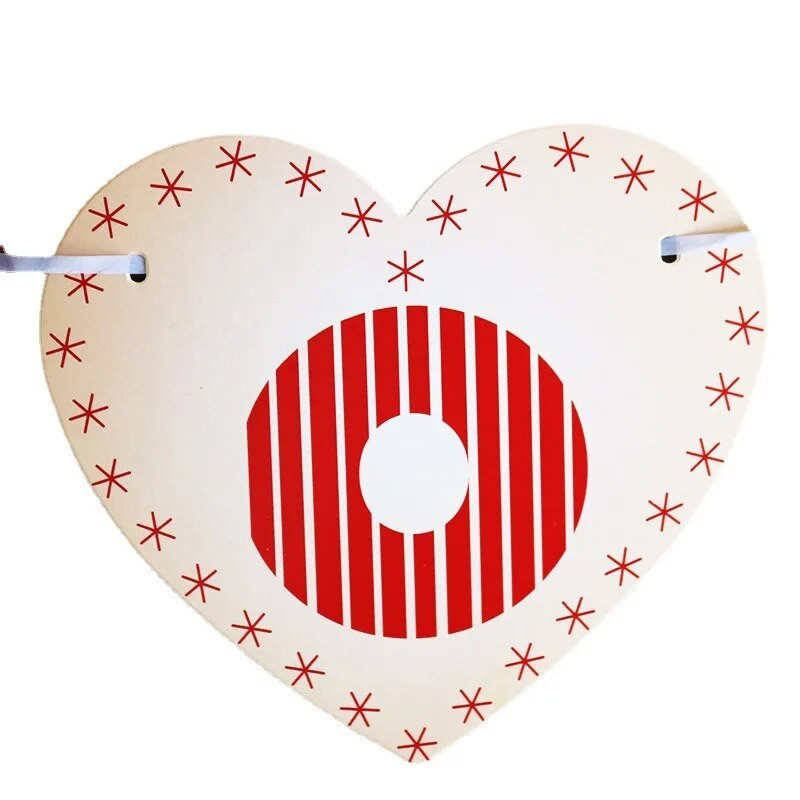 1 vnt Meilė širdis I LOVE YOU Laiškas vėliava traukiamas Vestuvių vakarėlio skelbimas Vietos fonas „Pasidaryk pats“ pakabinamas skerdenos papuošimas