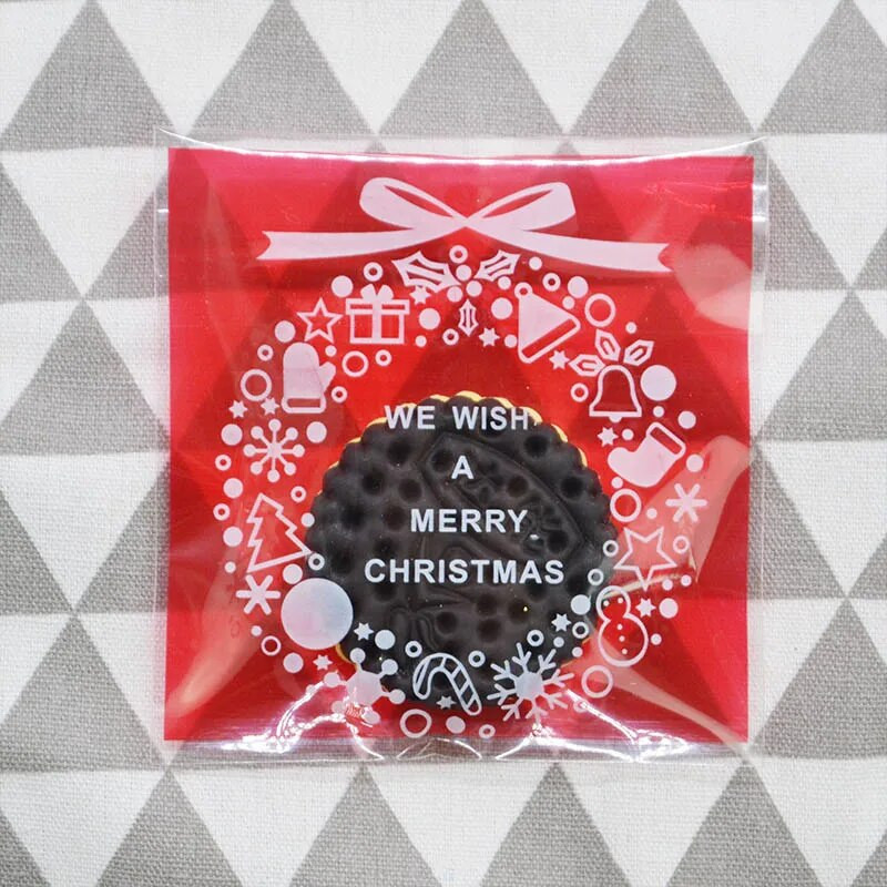 50vnt 10x10cm kalėdiniai saldainių maišeliai Mielas moliūgų vaiduoklių dovanų maišelis sausainiams Užkandžių maisto pakavimas Helovino vakarėlio dekoro reikmenys