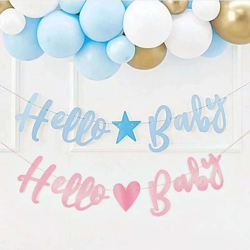 INS Sveiki, kūdikių laiško vėliavėlės reklamjuostė Kūdikiui šimto dienų gimtadienio vakarėlio fonas Kabanti girlianda „pasidaryk pats“ dekoratyviniai reikmenys