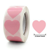 Αυτοκόλλητα 1 ιντσών Sweet Hot Pink Heart Design Ετικέτες για αποφοίτηση γάμου HANKSGIVING Δωροκάρτες Αυτοκόλλητα σφράγισης φακέλων