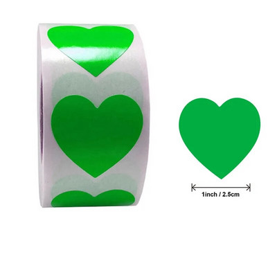 Αυτοκόλλητα 1 ιντσών Sweet Hot Pink Heart Design Ετικέτες για αποφοίτηση γάμου HANKSGIVING Δωροκάρτες Αυτοκόλλητα σφράγισης φακέλων