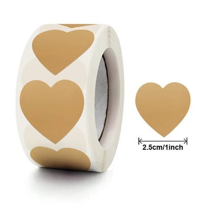 Αυτοκόλλητα 1 ιντσών Sweet Hot Pink Heart Design Ετικέτες για αποφοίτηση γάμου HANKSGIVING Δωροκάρτες Αυτοκόλλητα σφράγισης φακέλων