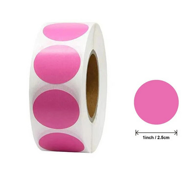 Αυτοκόλλητα 1 ιντσών Sweet Hot Pink Heart Design Ετικέτες για αποφοίτηση γάμου HANKSGIVING Δωροκάρτες Αυτοκόλλητα σφράγισης φακέλων