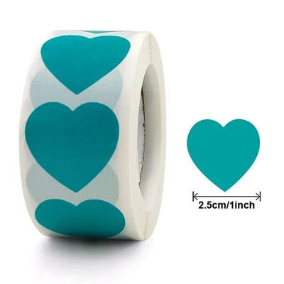 Αυτοκόλλητα 1 ιντσών Sweet Hot Pink Heart Design Ετικέτες για αποφοίτηση γάμου HANKSGIVING Δωροκάρτες Αυτοκόλλητα σφράγισης φακέλων