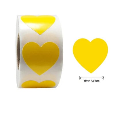 Αυτοκόλλητα 1 ιντσών Sweet Hot Pink Heart Design Ετικέτες για αποφοίτηση γάμου HANKSGIVING Δωροκάρτες Αυτοκόλλητα σφράγισης φακέλων
