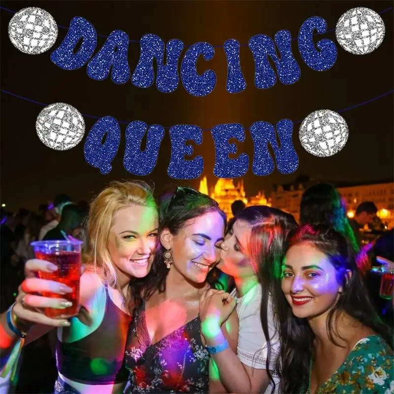 Diskoteka, fantastinis vakarėlis, vėliava traukiamas lazeriu, reklamjuostė Vestuvių vakarėlis Nuotakos šokių vakarėlis Fono kabanti palaidinė girlianda Decorati