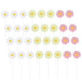 30 τεμ. Daisy Cupcake Toppers Cake Pick Flower Cake Topper Daisy Flower Επιλογές για τούρτα γενεθλίων Επιλογές Daisy Flower Cake Toppers