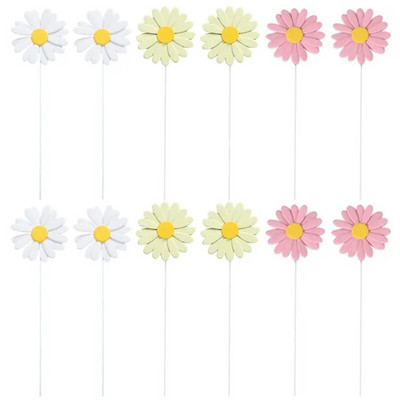 30 τεμ. Daisy Cupcake Toppers Cake Pick Flower Cake Topper Daisy Flower Επιλογές για τούρτα γενεθλίων Επιλογές Daisy Flower Cake Toppers