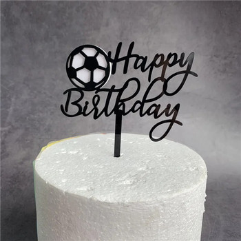 Мъжки мъжки бог Двупластова тема за украса на футболна торта Момче Честит рожден ден Горнище Парти консумативи Сувенири за деца