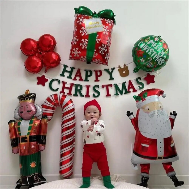 InsCreative Kalėdų Veltinio Raidės Vėliava traukiama Vaikams Linksmų Kalėdų Naujųjų Metų Navidad Fone Kabanti palaidinė girlianda Suppli