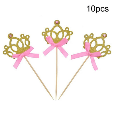 10 τμχ Διακοσμήσεις Baby Shower Its A Boy Girl Cupcake Topper Tools for 1st Birthday Party Favor Oh Baby Kids DIY Cake Decoration