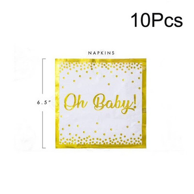 10 τμχ Διακοσμήσεις Baby Shower Its A Boy Girl Cupcake Topper Tools for 1st Birthday Party Favor Oh Baby Kids DIY Cake Decoration