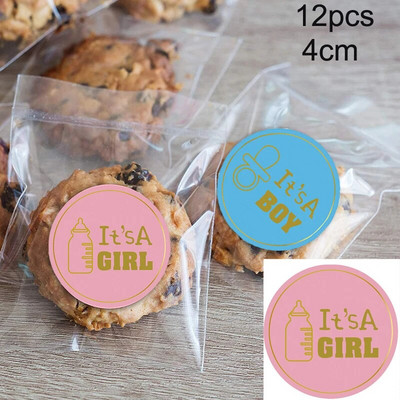 10 τμχ Διακοσμήσεις Baby Shower Its A Boy Girl Cupcake Topper Tools for 1st Birthday Party Favor Oh Baby Kids DIY Cake Decoration