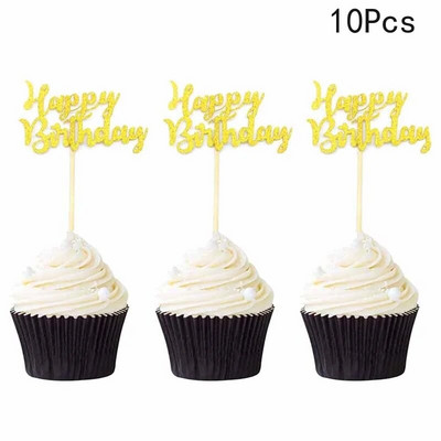 10 τμχ Διακοσμήσεις Baby Shower Its A Boy Girl Cupcake Topper Tools for 1st Birthday Party Favor Oh Baby Kids DIY Cake Decoration