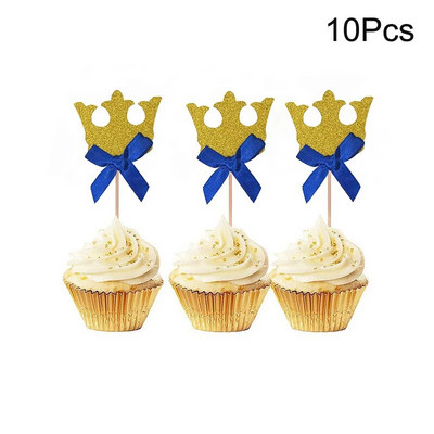 10 τμχ Διακοσμήσεις Baby Shower Its A Boy Girl Cupcake Topper Tools for 1st Birthday Party Favor Oh Baby Kids DIY Cake Decoration