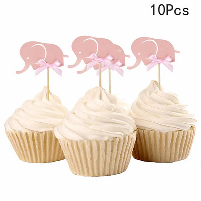 10 τμχ Διακοσμήσεις Baby Shower Its A Boy Girl Cupcake Topper Tools for 1st Birthday Party Favor Oh Baby Kids DIY Cake Decoration