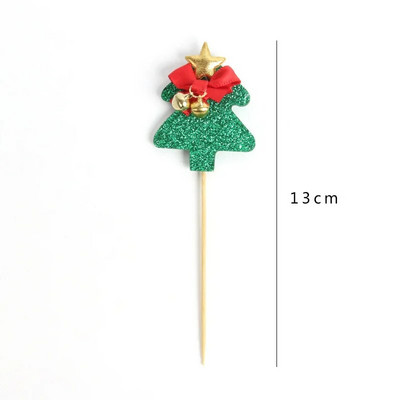 Χριστουγεννιάτικα Cupcake Toppers Επιλογές Glitter Deer Red Boxes Κόκκινα κουτιά δώρων Cake Toppers Διακόσμηση σπιτιού Χριστουγεννιάτικα δέντρα προμήθειες για πάρτι Μπομπονιέρες