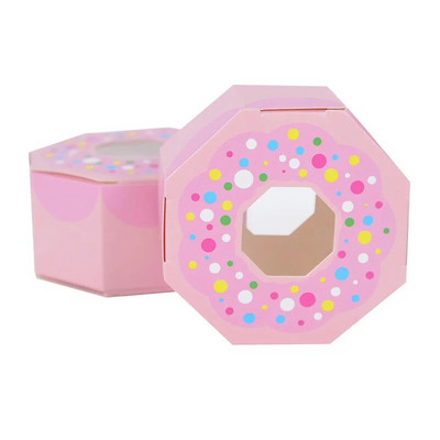 10 tk Donuts, paberist kommid, šokolaadist kinkekarp Magusad kotid sõõrikuteemalise peo pulmade sünnipäevaks Baby Shower Dekoratsioonisoodustused