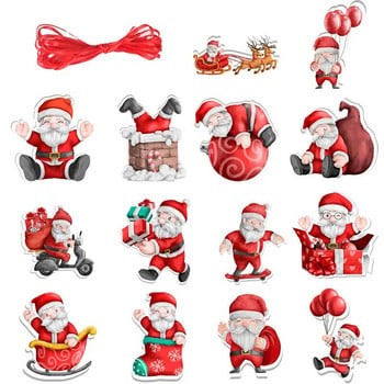 Χριστουγεννιάτικα στολίδια Άγιος Βασίλης Τραβήξτε σημαίες Πανό Παιδικά Χαρούμενα Χριστούγεννα Εμπορικό Παράθυρο Γιρλάντα Πρωτοχρονιά Navidad Χριστουγεννιάτικο Στολίδι
