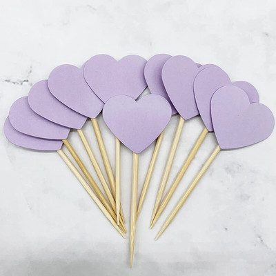20 Κομμάτια/Παρτίδα lovely heart star Cake Topper Cake Top Cupcake Toppers Flag Birthday Party Wedding Decoration Cake Party Decor