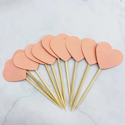 20 Κομμάτια/Παρτίδα lovely heart star Cake Topper Cake Top Cupcake Toppers Flag Birthday Party Wedding Decoration Cake Party Decor