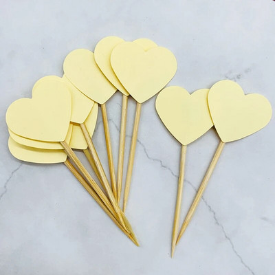 20 Κομμάτια/Παρτίδα lovely heart star Cake Topper Cake Top Cupcake Toppers Flag Birthday Party Wedding Decoration Cake Party Decor