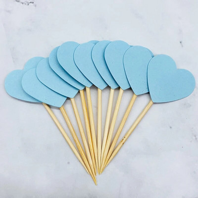 20 Κομμάτια/Παρτίδα lovely heart star Cake Topper Cake Top Cupcake Toppers Flag Birthday Party Wedding Decoration Cake Party Decor