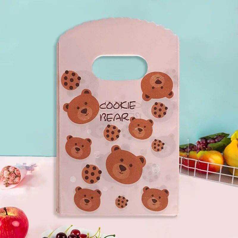 50 vnt 9x15 cm mažo papuošalų maišelio raštas plastikinio maišelio auskarai plaukų kortelės dovanų maišelis saldainių sausainių vakarėlis pakavimo maišelis su rankena