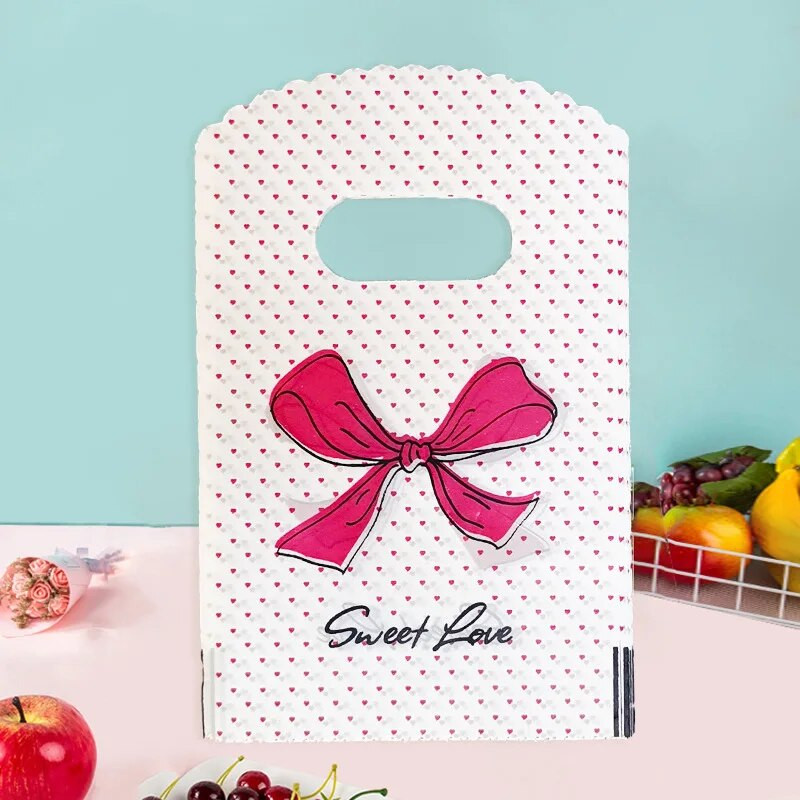 50 vnt 9x15 cm mažo papuošalų maišelio raštas plastikinio maišelio auskarai plaukų kortelės dovanų maišelis saldainių sausainių vakarėlis pakavimo maišelis su rankena