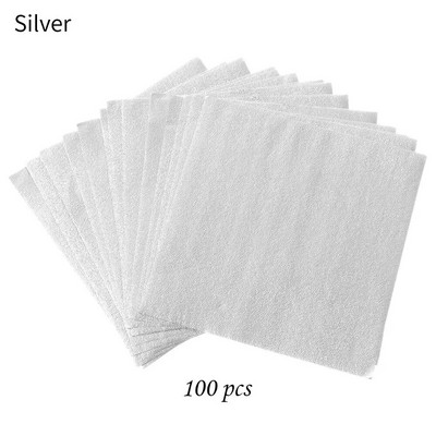 100 vnt 10x10 cm aliuminio folijos saldainiai šokoladiniai sausainiai skardinis vyniojamasis popierius „pasidaryk pats“ metalinis įspaudimas dovanų amatų popierius pakavimo popierius