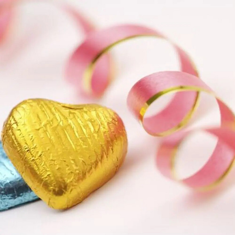 100 vnt. / rinkinys Kvadratinis saldainių paketas saldumynų šokolado folijos popieriniai įvyniojimai konditerijos kalėdinio vakarėlio šventės dekoravimo reikmenys