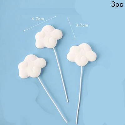 Rainbow Cake Topper Cloud Star Decor Cake Happy Birthday Decor Παιδιά Αγόρια Κορίτσια Lollipop Παγωτό Γενέθλια Διακοσμήσεις Cupcake