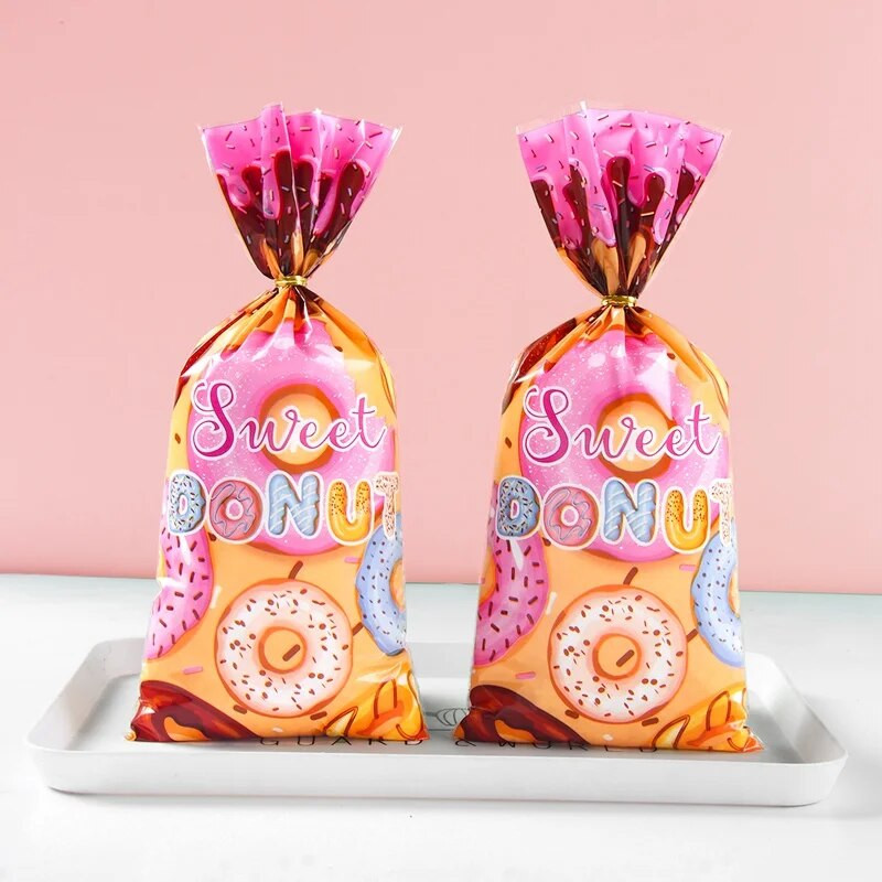 Saldžios spurgos Dovanų maišeliai Saldainiai Sausainiai Pakavimo dėžutės Vaikams Spurgos Su gimtadieniu Vakarėlio reikmenys Vestuvėms „Pasidaryk pats“ Kraftų papuošalai