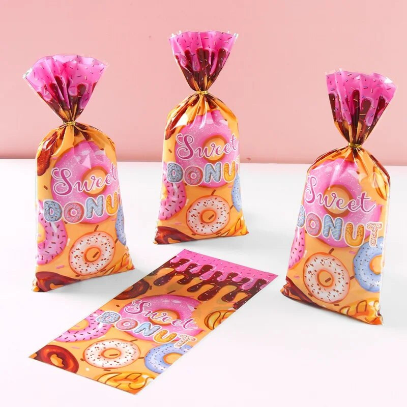 Saldžios spurgos Dovanų maišeliai Saldainiai Sausainiai Pakavimo dėžutės Vaikams Spurgos Su gimtadieniu Vakarėlio reikmenys Vestuvėms „Pasidaryk pats“ Kraftų papuošalai