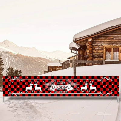 1 τεμ Χριστουγεννιάτικο υπαίθριο Banner Flags Merry Christmas Garden Mall Banner Decorati Navidad Χριστουγεννιάτικο Δώρο Πρωτοχρονιάτικο Διακόσμηση σπιτιού