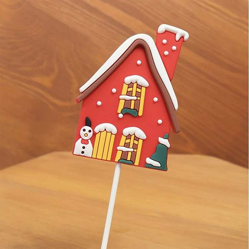 5 vnt Kalėdų įdėklų papuošimas Kekselių užpilučiai Torto papuošimas Kalėdų Senelio eglutė Kojinių saldainių vakarėlis Kalėdų puošmena