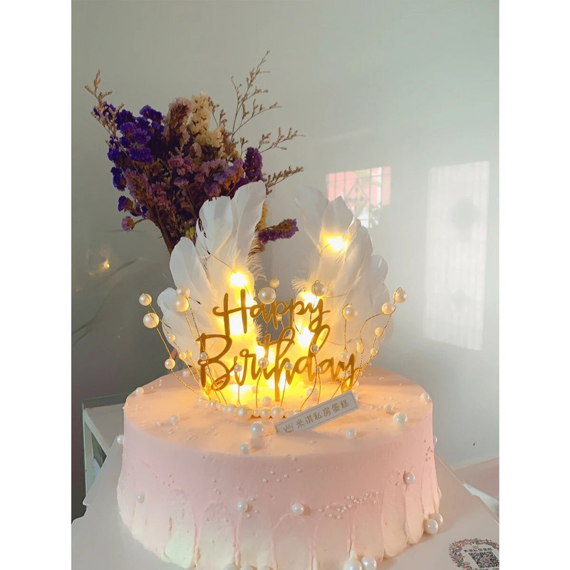 1 vnt dirbtinio perlo auksinės karūnos torto dekoravimas šiuolaikiškas torto užpilas vestuvėms, gimtadienio vakarėliui